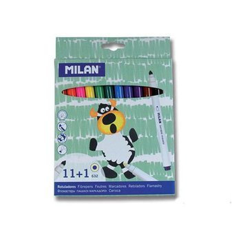 Flamstry Milan 12 kolorów ze stożkową końcówką wymazywalne