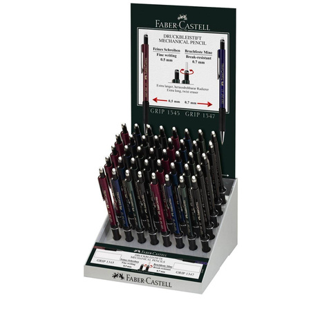 Ołówek automatyczny Faber Castell Grip 1345/47 display 40szt