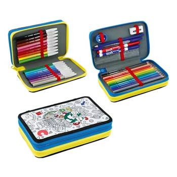 Piórnik z wyposażeniem dwukomorowy Carioca