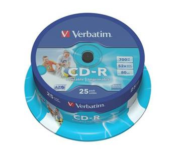 Płyta Verbatim CD-R 700MB Printable cake 25 sztuk