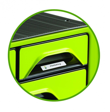 Zestaw 5 szufladek Cep Smoove czarny zielony