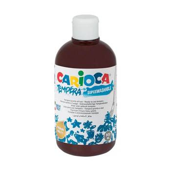 Farba tempera Carioca 500ml brązowa