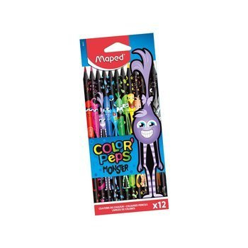 Kredki Maped ColorPeps Monsters trójkątne 12 kolorów