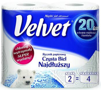 Ręczniki papierowe Velvet najdłuższe 2 sztuki