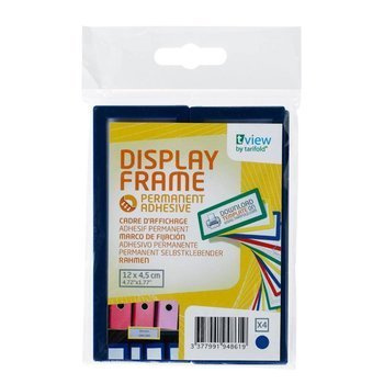 Ramka samoprzylepna Tarifold naścienna 120x45mm zestaw 4 sztuki niebieski