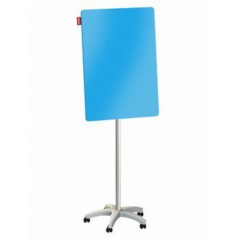 Flipchart mobilny szklany Memobe 70x100x220cm niebieski