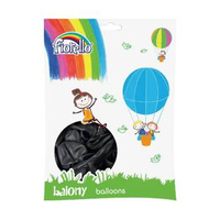 Balony metalizowane czarne 12 Fiorello