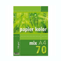 Papier ksero Kreska A4 120g mix 5 kolorów 70 arkuszy