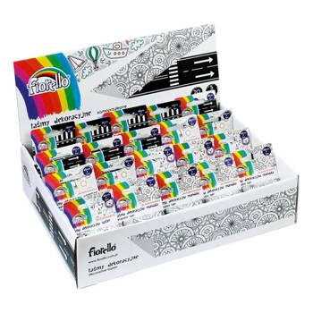 Taśma dekoracyjna Fiorello do kolorowania 5 metrów display