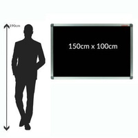 Tablica kredowo magnetyczna 150x100 cm czarna Classic Memobe