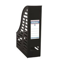 Pojemnik na dokumenty A4 plastikowy 85mm ażurowy składany Donau czarny