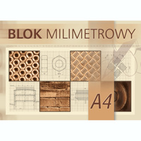 Blok milimetrowy A4 20 kartek Kreska