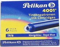 Naboje do pióra Pelikan TP/6 krótkie niebieski