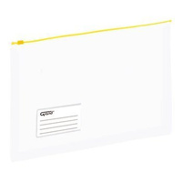 Torebka z suwakiem Grand EC011B A4 żółty