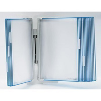 Naścienny system prezentacyjny Tarifold A4 + 10 paneli prezentacyjnych niebieskich