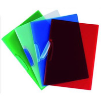 Skoroszyt Q-Connect z plastikowym klipsem A4 200g niebieski