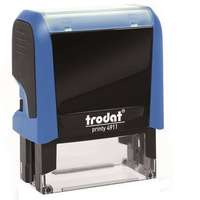 Pieczątka Printy 4911 czarny wkład 38x14mm niebieski