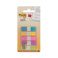 Zakładki indeksujące Post-it 3M 5 kolorów po 20 sztuk 12x43mm 683-5CB