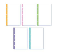 Wkład do segregatora Interdruk A4 250 kartek linia kolorowy margines