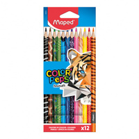 Kredki Maped ColorPeps Animals trójkątne 12 kolorów