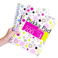 Kołozeszyt A4 w kratkę 200 stron Pukka Pad Jotta Konfetti czarny