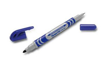 Marker permanentny Pentel N65W dwie końcówki niebieski