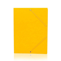 Teczka z gumką Donau A4 preszpanowa żółty