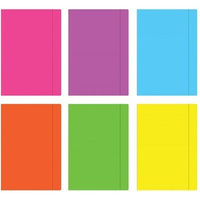 Teczka wiązana Interdruk A4+ Fluo mix kolorów