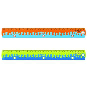 Linijka szkolna 30 cm z uchwytem Coral Keyroad