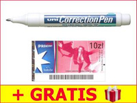 6 Zestaw 12 x Korektor w piórze Uni CLP-300 8ml + bon SODEXO GRATIS!