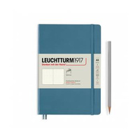 Notatnik A5 w kropki Leuchtturm1917 Rising Colours Stone Blue miękka oprawa