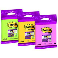 Karteczki samoprzylepne 76x76mm Post-it Super Sticky mix kolorów