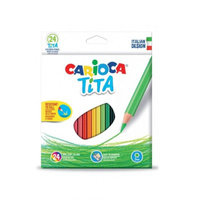 Kredki ołówkowe 24 kolory Carioca Titta