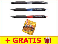 1 Zestaw 12 x Długopis automatyczny Uni SXN-101 + paluszki GRATIS ! mix