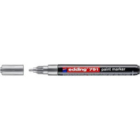 Marker lakierowy Edding końcówka okrągła 1-2mm srebrny