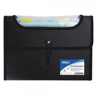 Teczka z 12 przekładkami Strigo VFile A4 PP projektowa czarny