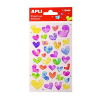 Naklejki Apli Hearts z brokatem