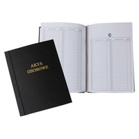 Teczka do akt osobowych Warta oklejana czarny