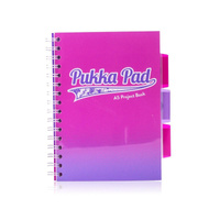 Kołozeszyt A5 w kratkę Pukka Pad Project Book Fusion różowy