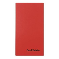 Wizytownik książkowy na 500 wizytówek Donau czerwony