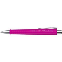 Długopis automatyczny Faber Castell Poly Ball XB różowy