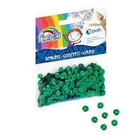 Cekiny metalizowane zielone 6mm 14g