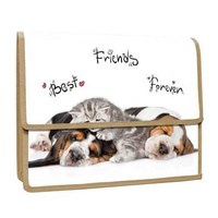 Teczka z klapą na rzepy Panta Plast PP Animals A4