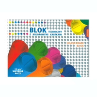Blok techniczny kolorowy A5 170g 15 kartek Kreska
