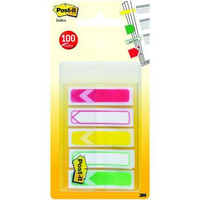 Zakładki indeksujące Post-it 3M strzałki 5 kolorów po 20 sztuk 12x43mm