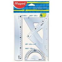 Zestaw geometryczny 4 elementy 20 cm Start Maxi Maped