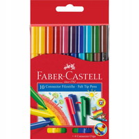 Flamastry Faber Castell Connector 10 kolorów