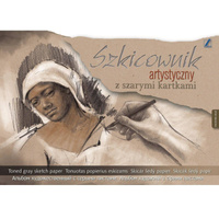 Szkicownik artystyczny A3 20 arkuszy z szarymi kartkami Kreska