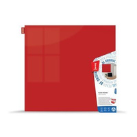 Tablica magnetyczna szklana 60x40 cm Memoboards czerwony