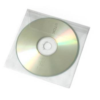 Kieszeń samoprzylepna Argo na płyty CD/DVD z klapką - 5 sztuk